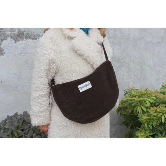 Bobby large brown corduroy 